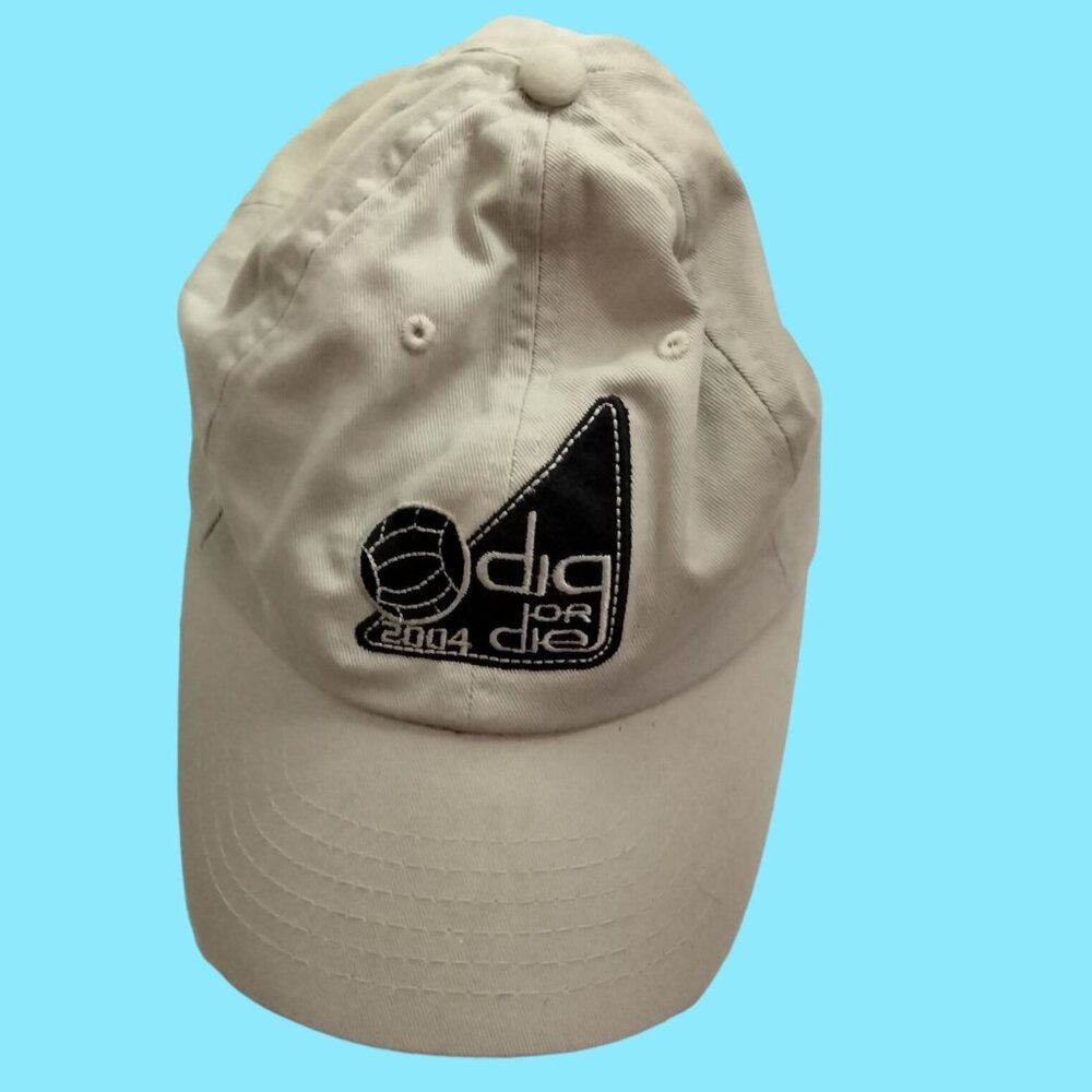 OC Dig or die Baseball Hat Cap Volleyball 2014 Tan Adjustable Strap Back